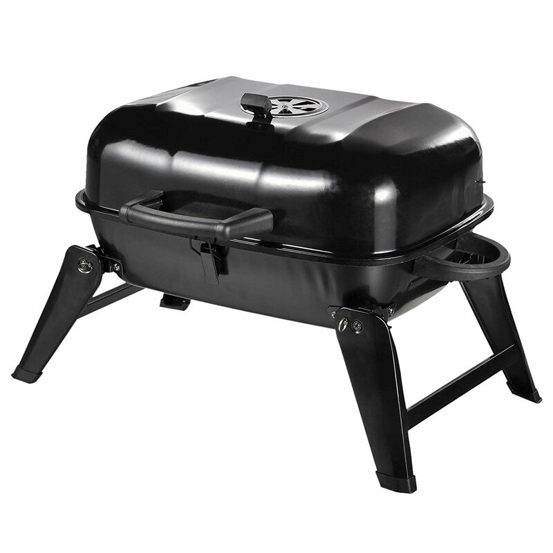 Outsunny 235 Portable Folding Outdoor Tabletop Bbq Kettle Charcoal Grill And Reviews Wayfair 3643